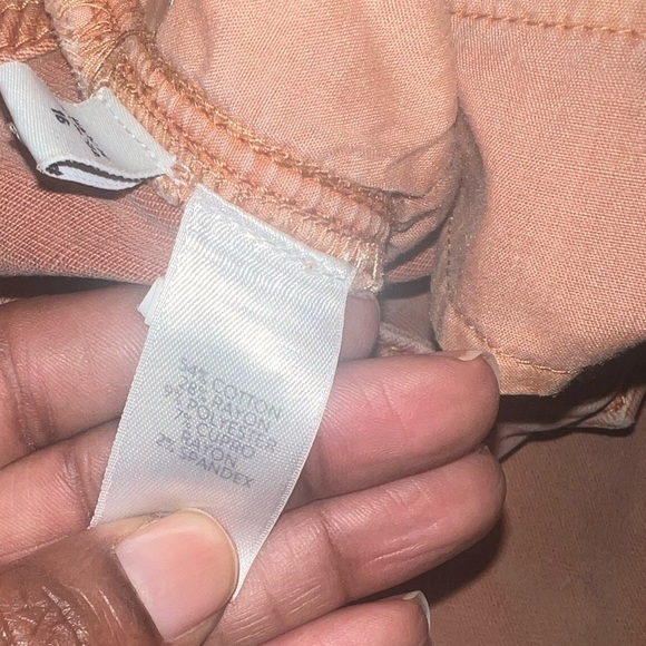 J. Jill Women's Peach Cropped Stretch Jeans size 16 - Picture 8 of 9